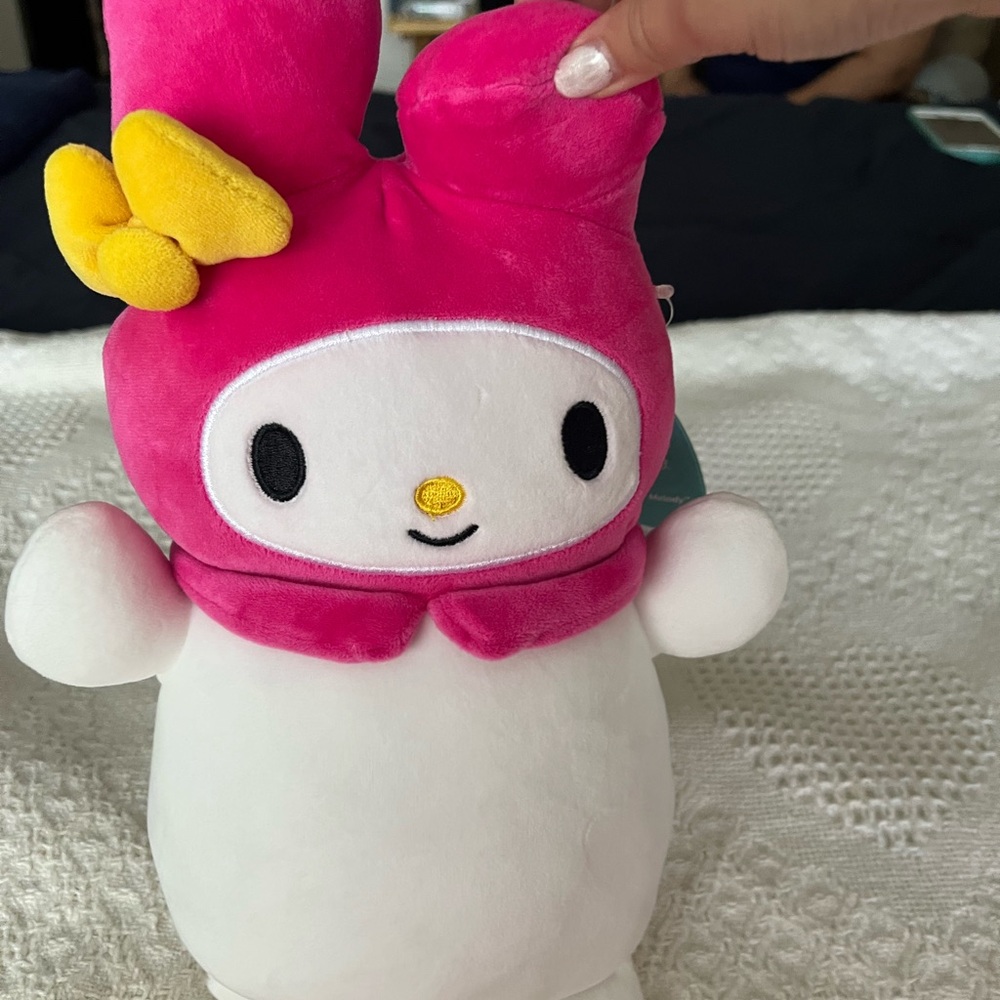 Squishmallows Pink and White Plush Toy